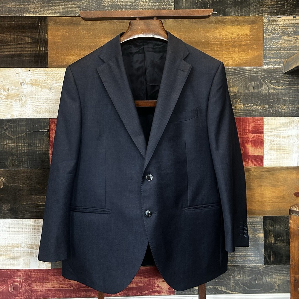 Luigi Bianchi Sartorial Mantova Current Wool Blazer Sport Coat Jacket Size 48R